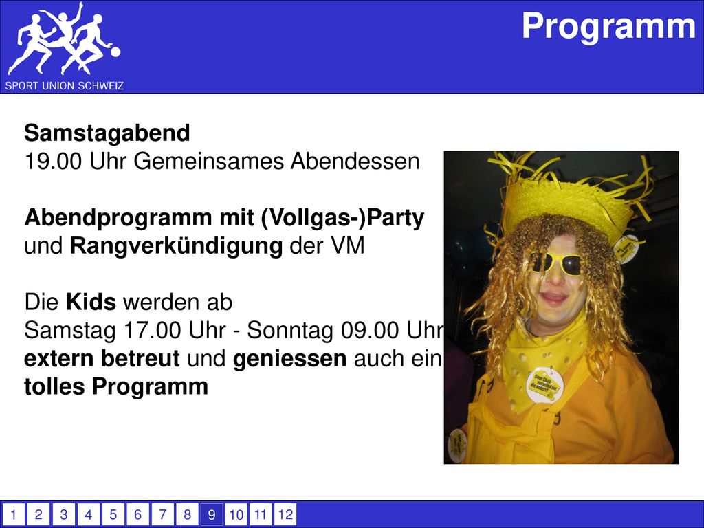 Programm Samstagabend Uhr Gemeinsames Abendessen