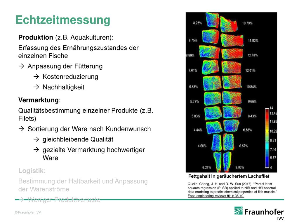 Echtzeitmessung Produktion (z.B. Aquakulturen):