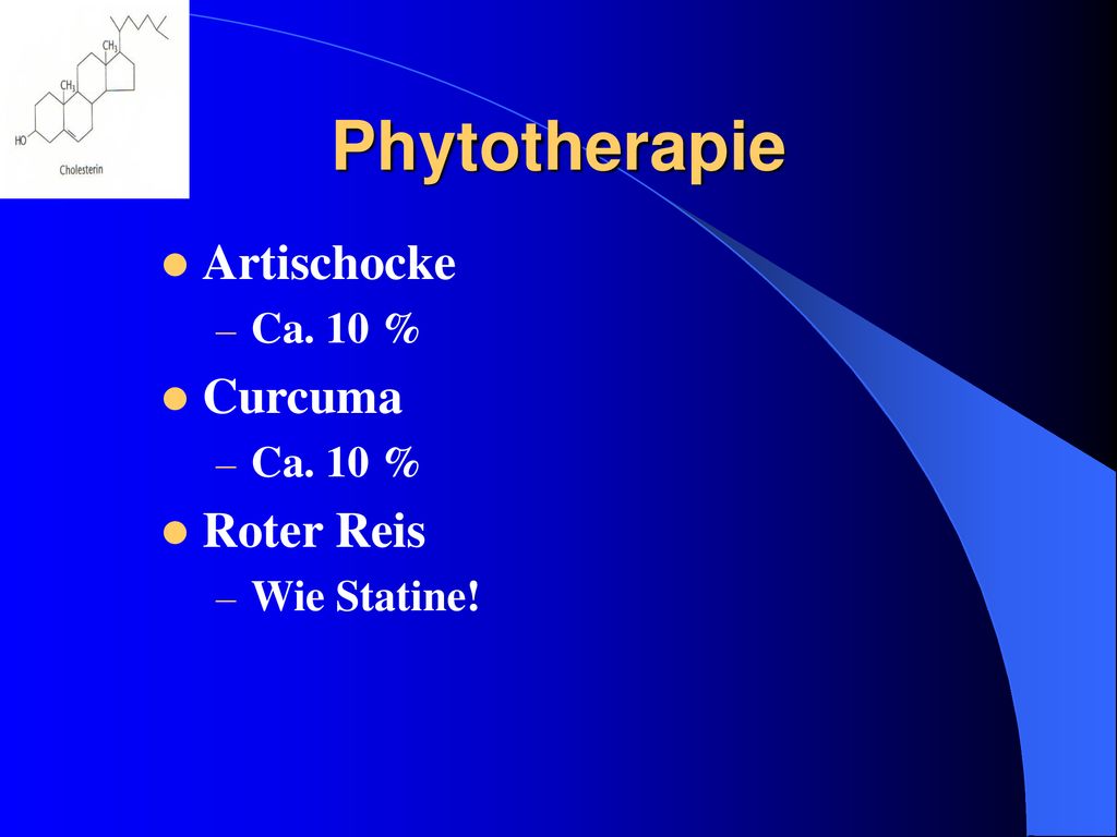 Phytotherapie Artischocke Ca. 10 % Curcuma Roter Reis Wie Statine!
