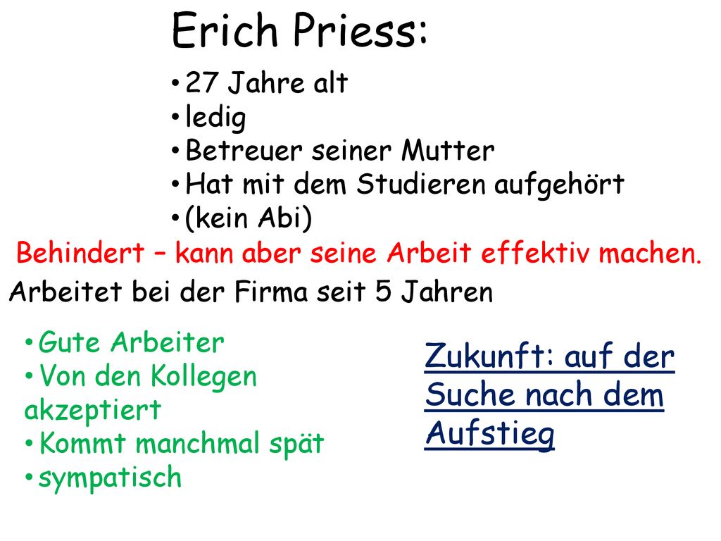Erich Priess: Zukunft: auf der Suche nach dem Aufstieg 27 Jahre alt