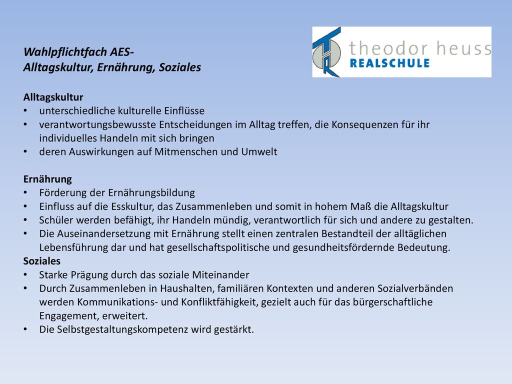 Alltagskultur, Ernährung, Soziales