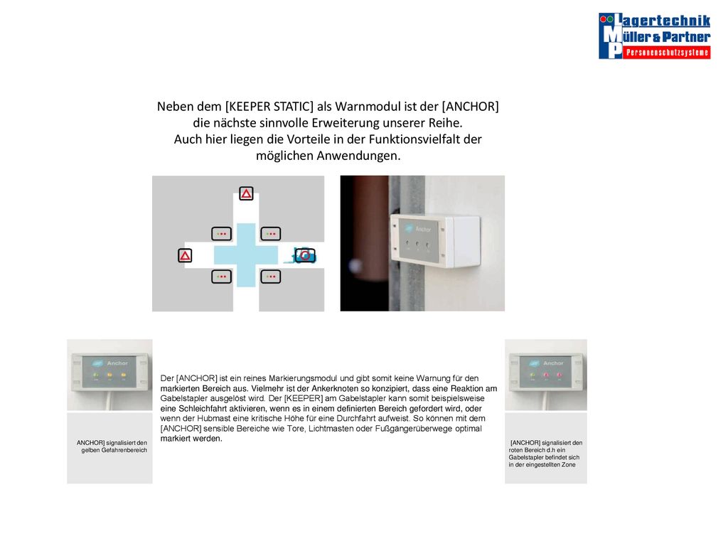 Neben dem [KEEPER STATIC] als Warnmodul ist der [ANCHOR] die nächste sinnvolle Erweiterung unserer Reihe.