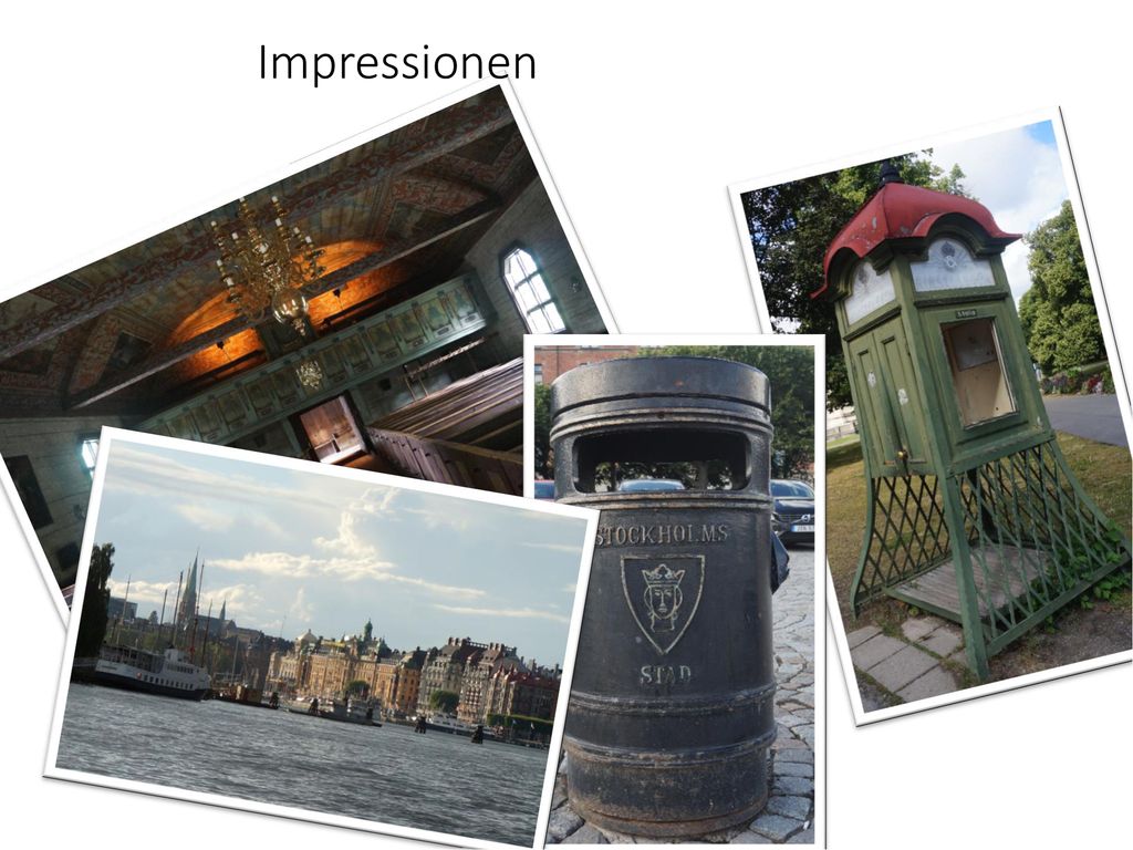 Impressionen Animiere alle Fotos in der richtigen Reihenfolge (zuerst die unten liegenden):