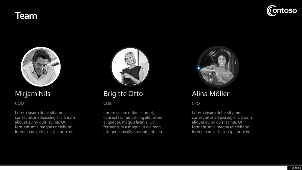 Team Mirjam Nils Brigitte Otto Alina Möller COO COB CFO