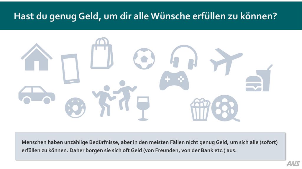 Hast du genug Geld, um dir alle Wünsche erfüllen zu können