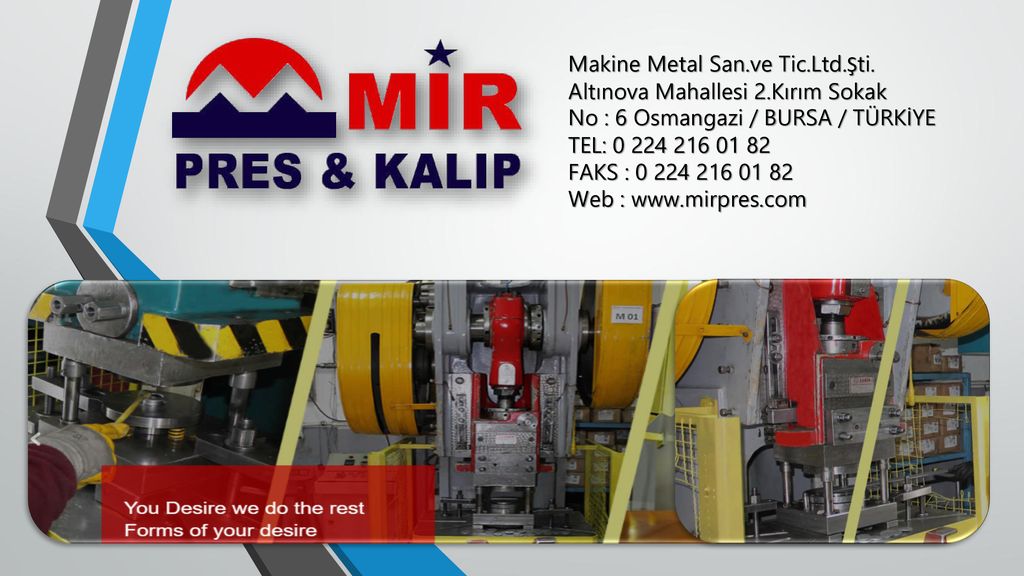 Makine Metal San. ve Tic. Ltd. Şti. Altınova Mahallesi 2