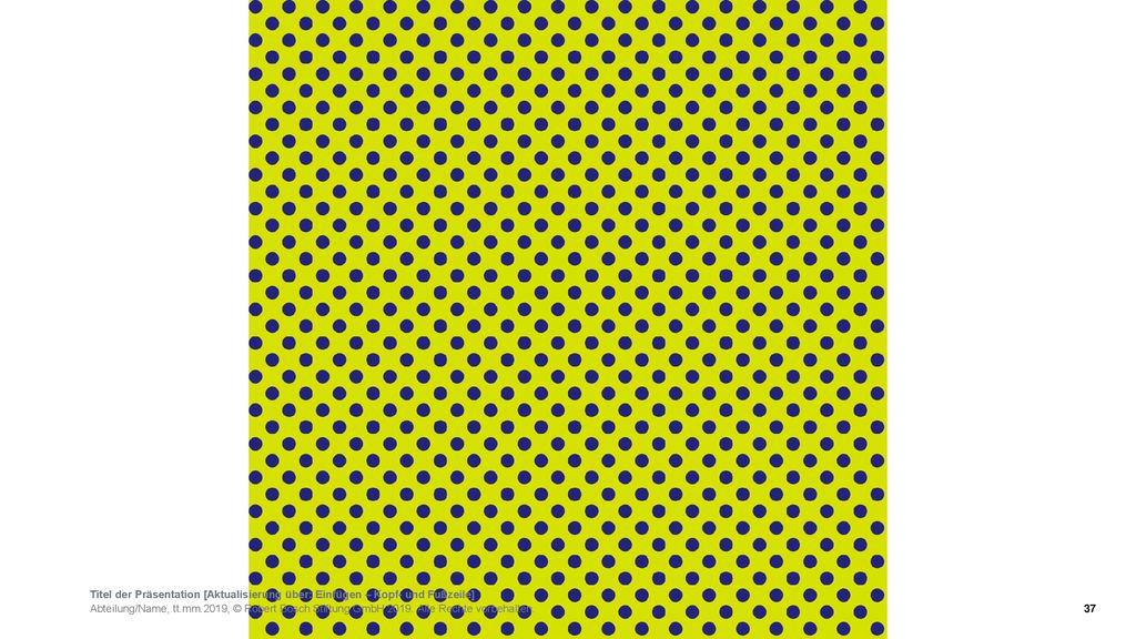 Titel der Präsentation [Aktualisierung über: Einfügen – Kopf- und Fußzeile]