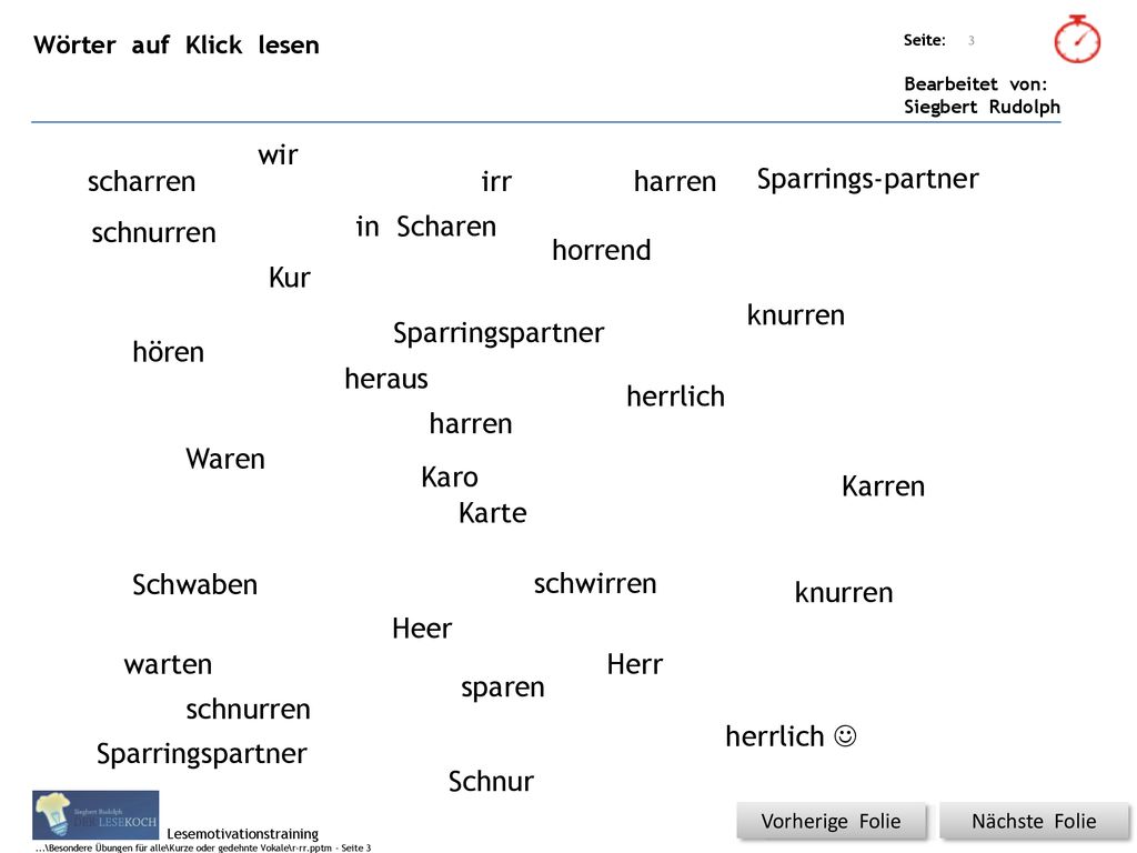 wir scharren irr harren Sparrings-partner schnurren in Scharen horrend