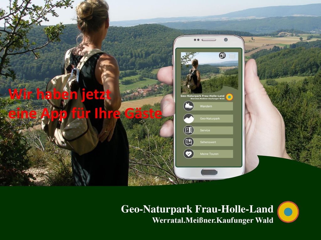 Wir haben jetzt eine App für Ihre Gäste Geo-Naturpark Frau-Holle-Land