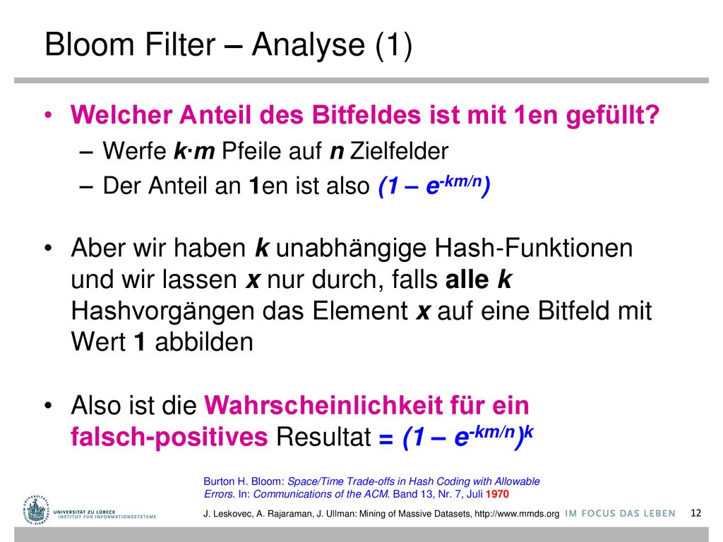 Bloom Filter – Analyse (1)