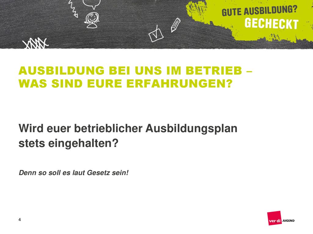 Ausbildung bei uns im Betrieb – Was sind eure Erfahrungen