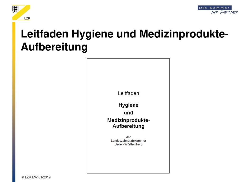 Leitfaden Hygiene und Medizinprodukte-Aufbereitung