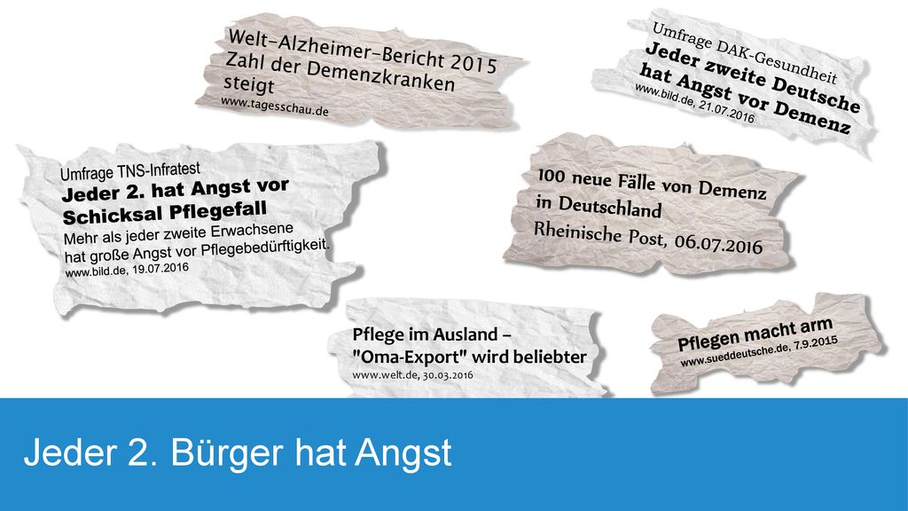 Jeder 2. Bürger hat Angst 100 neue Fälle von Demenz in Deutschland