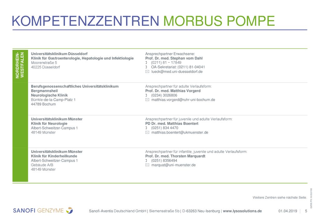 NORDRHEIN-WESTFALEN Universitätsklinikum Düsseldorf Klinik für Gastroenterologie, Hepatologie und Infektiologie Moorenstraße Düsseldorf.