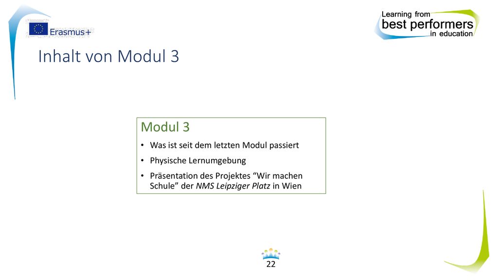 Inhalt von Modul 3 Modul 3 Was ist seit dem letzten Modul passiert
