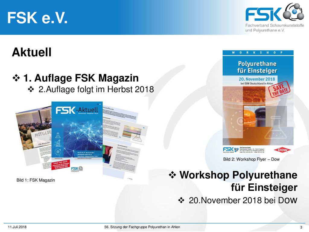 FSK e.V. Aktuell 1. Auflage FSK Magazin Workshop Polyurethane