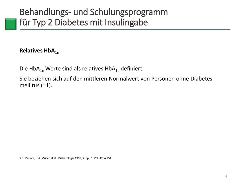 Behandlungs- und Schulungsprogramm für Typ 2 Diabetes mit Insulingabe