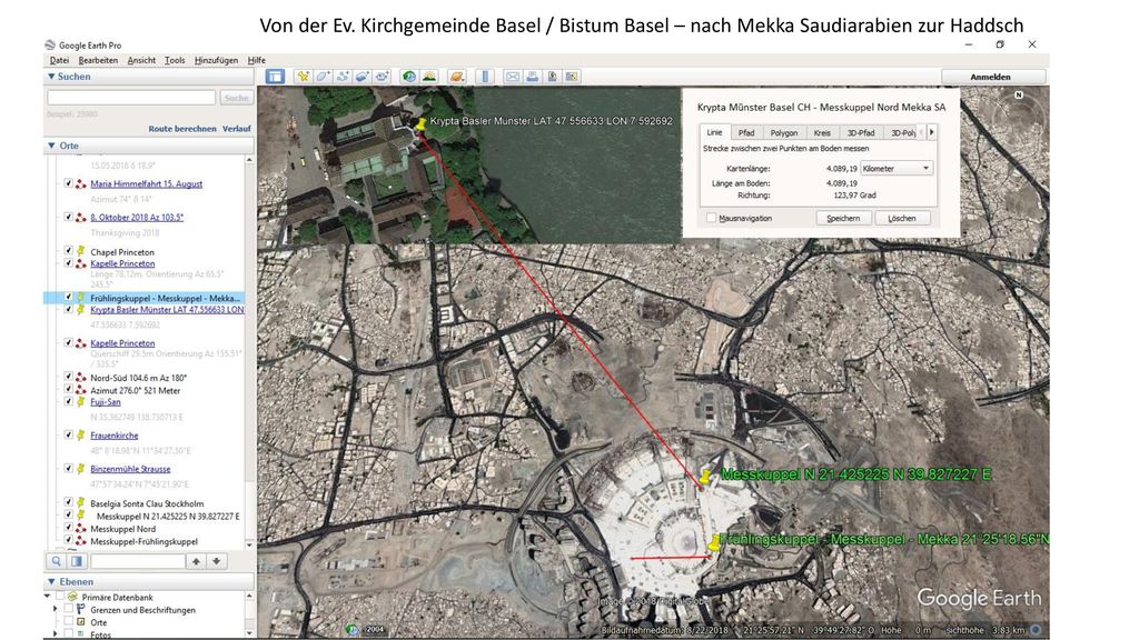 Von der Ev. Kirchgemeinde Basel / Bistum Basel – nach Mekka Saudiarabien zur Haddsch