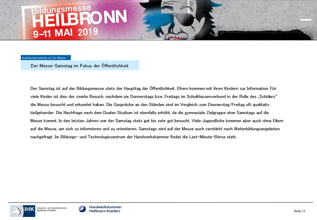 2019 Bildungsmesse Der Messe-Samstag im Fokus der Öffentlichkeit