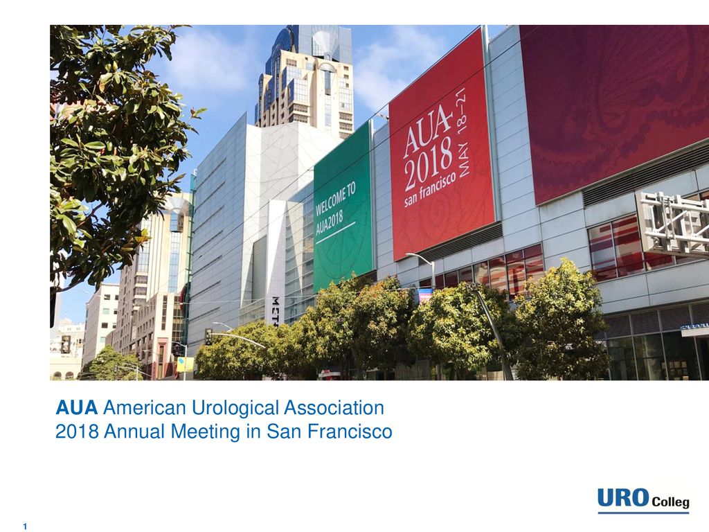 AUA American Urological Association 2018 Annual Meeting in San Francisco