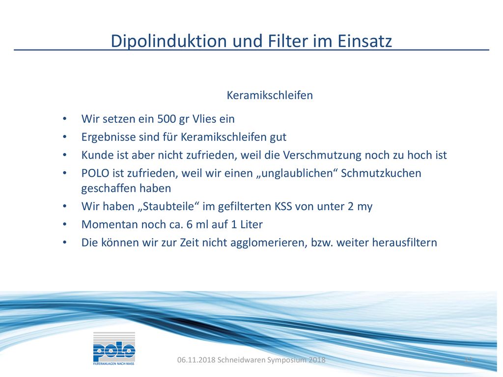 Dipolinduktion und Filter im Einsatz