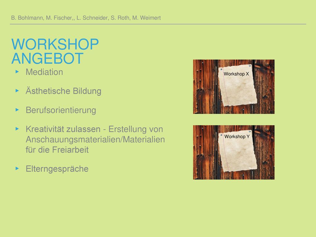 Workshop Angebot Mediation Ästhetische Bildung Berufsorientierung
