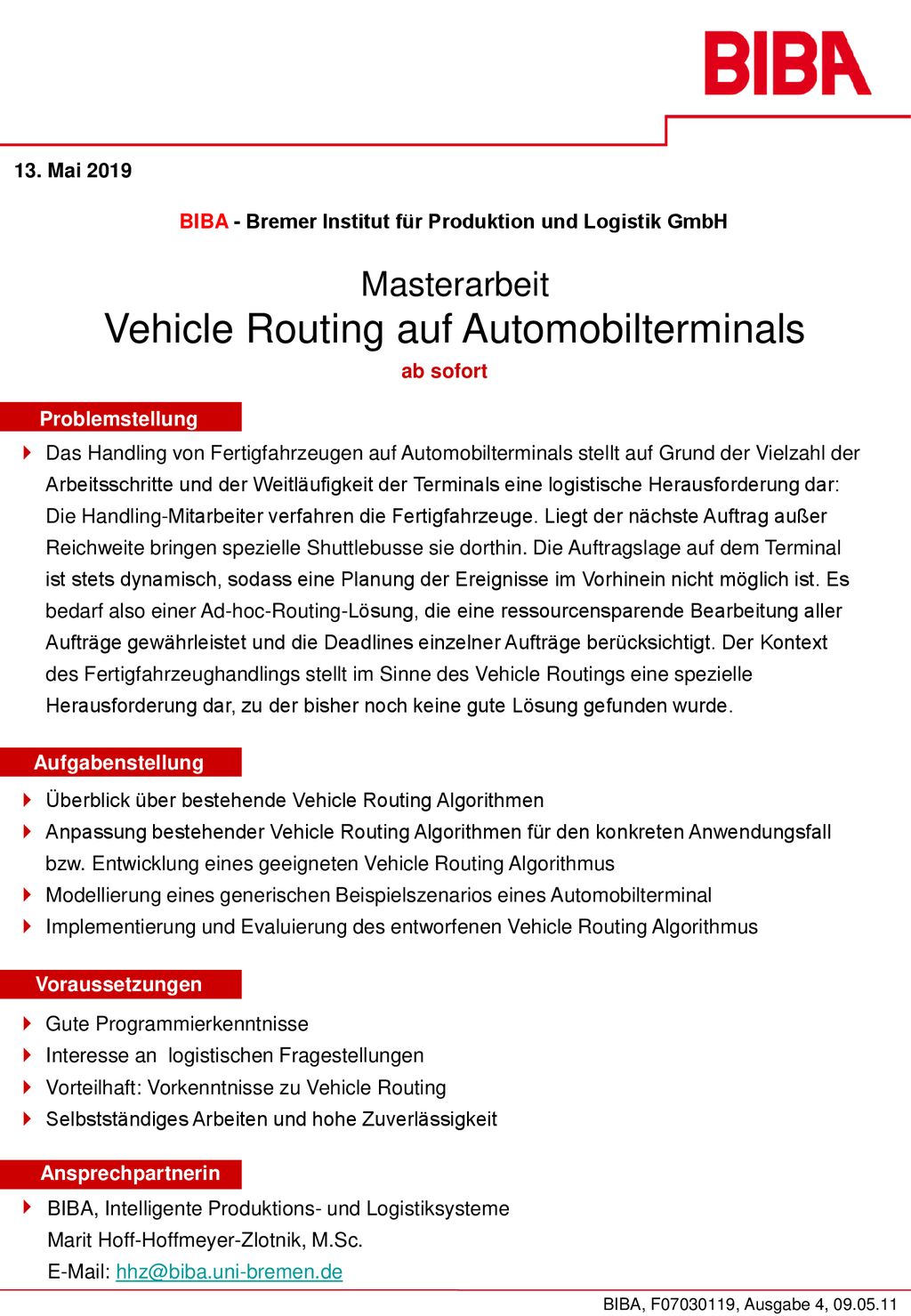 BIBA - Bremer Institut für Produktion und Logistik GmbH