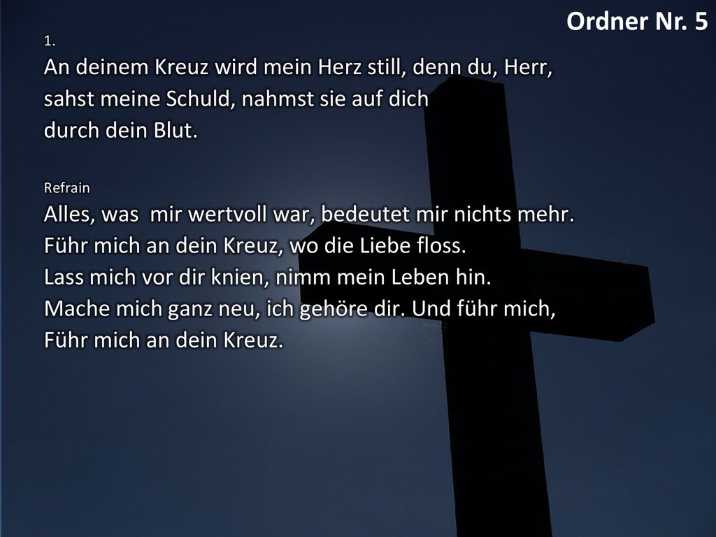 [5] Führ mich an dein Kreuz (Lead me) 1/2 (deutsch) [hm]