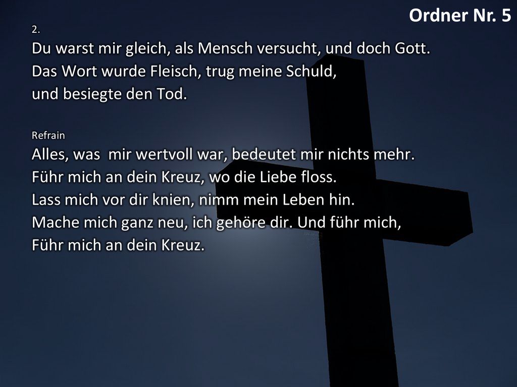[5] Führ mich an dein Kreuz (Lead me) 2/2 (deutsch) [hm]