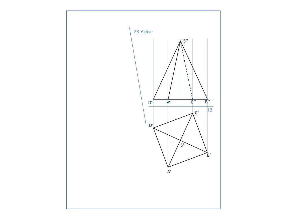 23-Achse S‘‘ D‘‘ A‘‘ C‘‘ B‘‘ 12 C‘ D‘ S‘ B‘ A‘