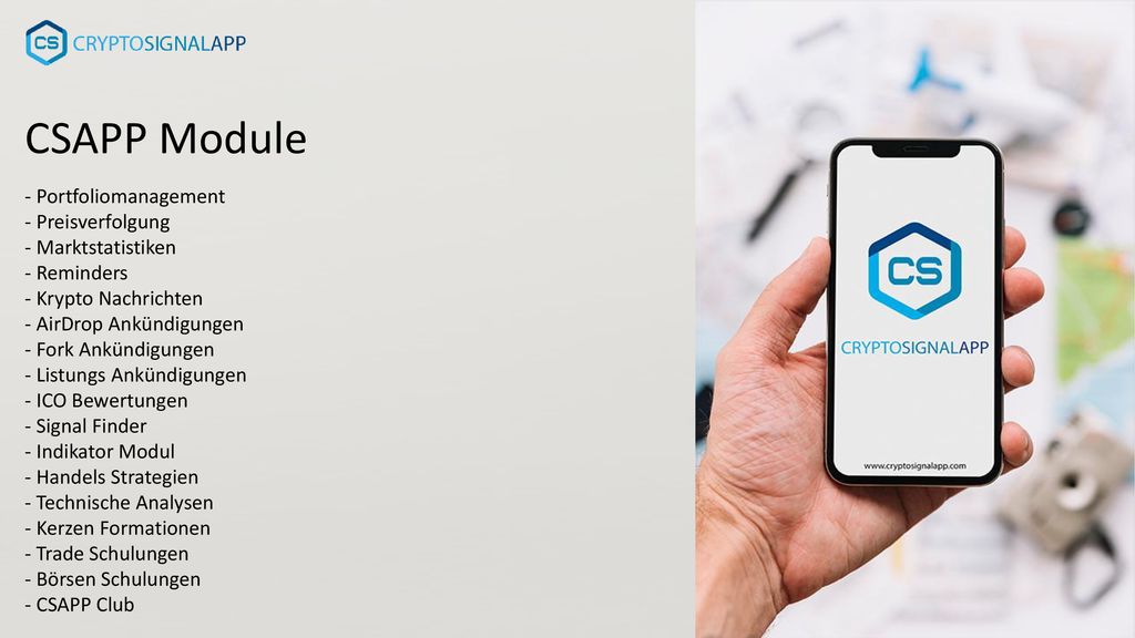 CSAPP Module - Portfoliomanagement - Preisverfolgung - Marktstatistiken. - Reminders.