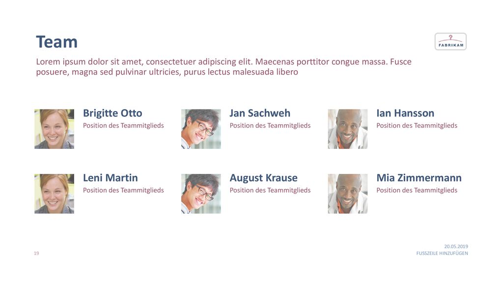 Team Brigitte Otto Jan Sachweh Ian Hansson Leni Martin August Krause