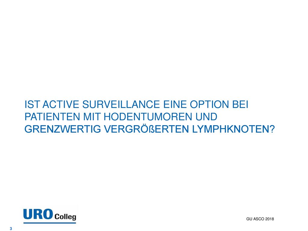 Ist Active Surveillance eine Option bei Patienten mit Hodentumoren und grenzwertig vergrößerten Lymphknoten