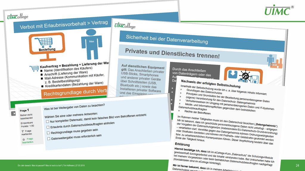 Ein Jahr danach: Was ist passiert. Was ist noch zu tun