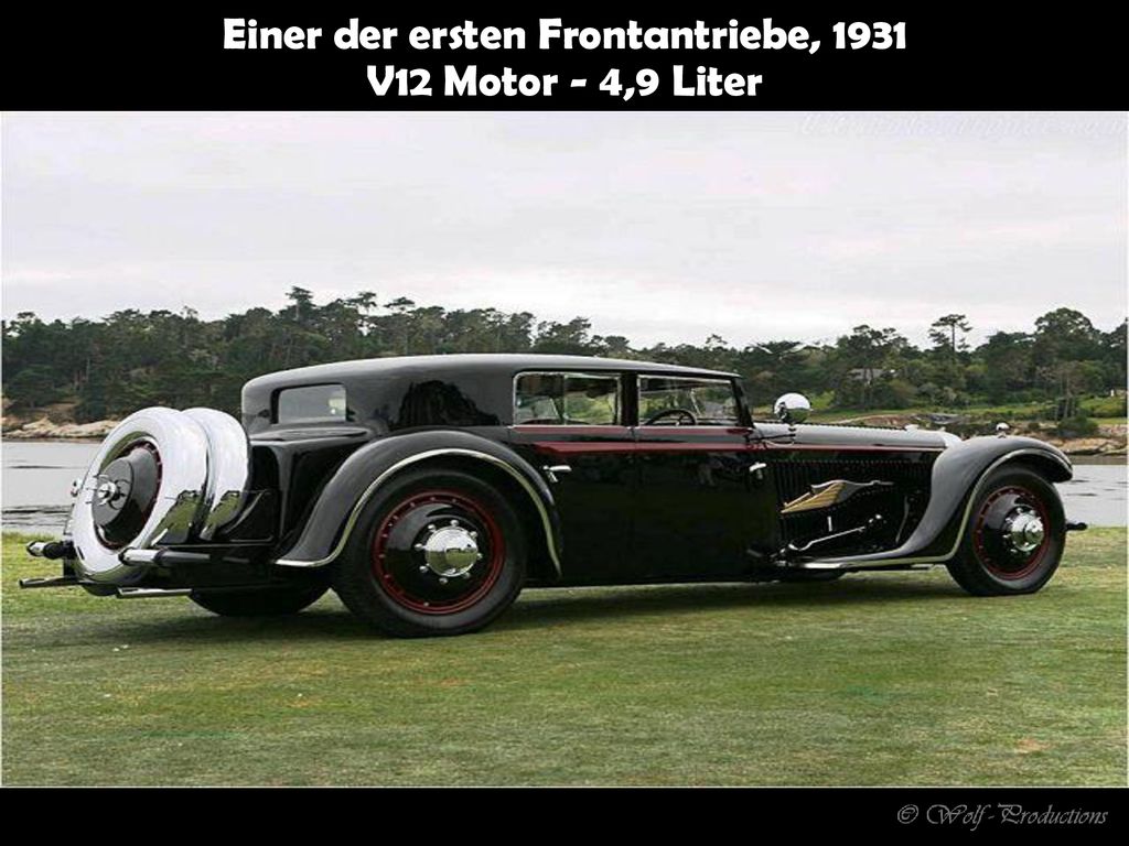 Einer der ersten Frontantriebe, 1931 V12 Motor - 4,9 Liter