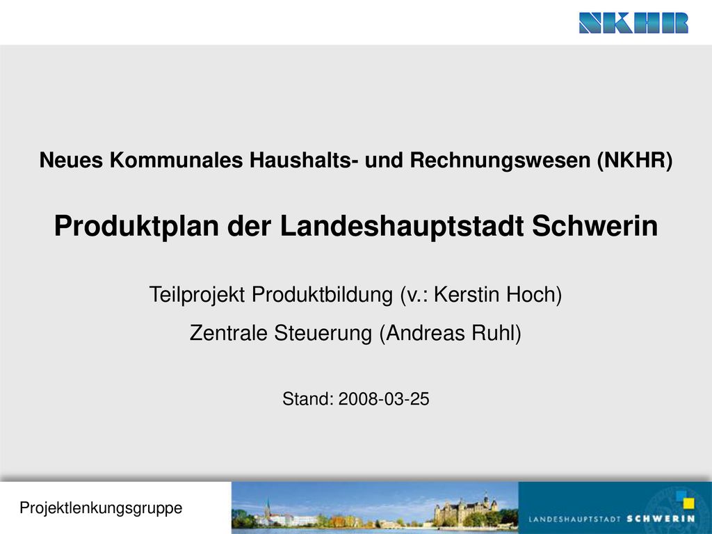 Produktplan der Landeshauptstadt Schwerin
