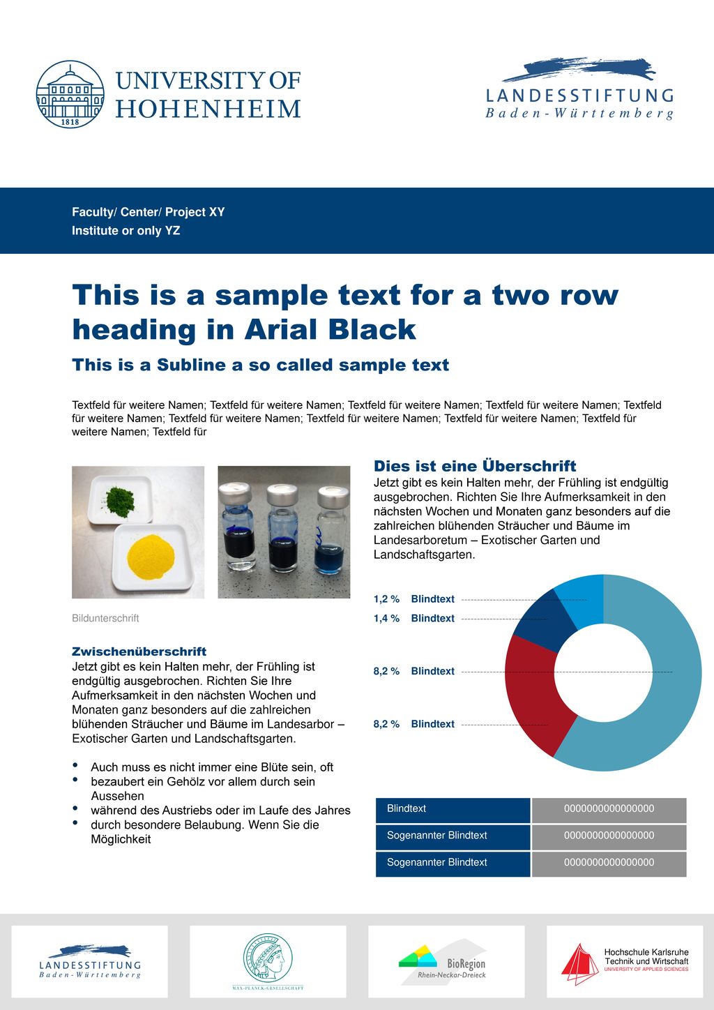 This is a sample text for a two row heading in Arial Black
