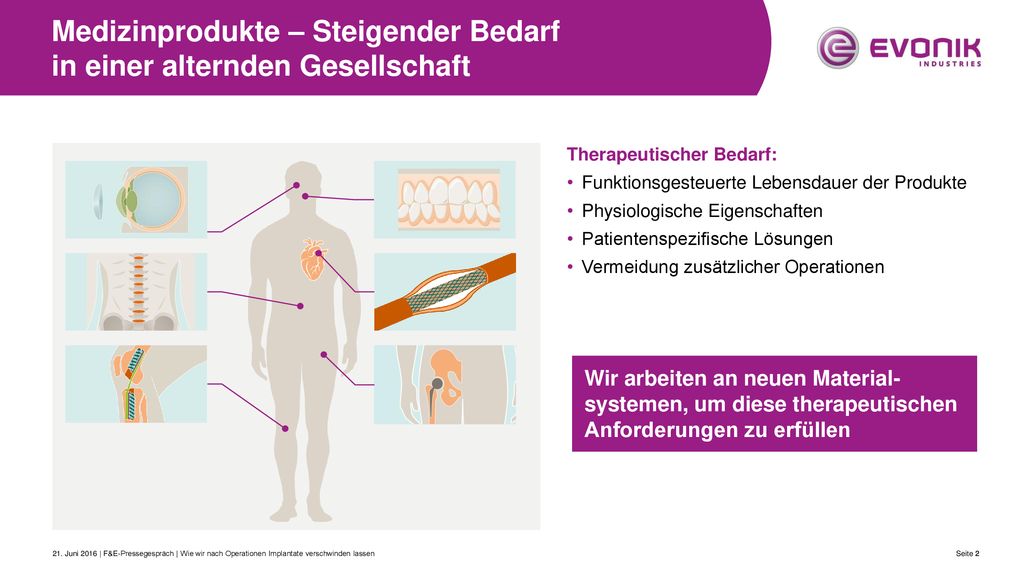 Medizinprodukte – Steigender Bedarf in einer alternden Gesellschaft