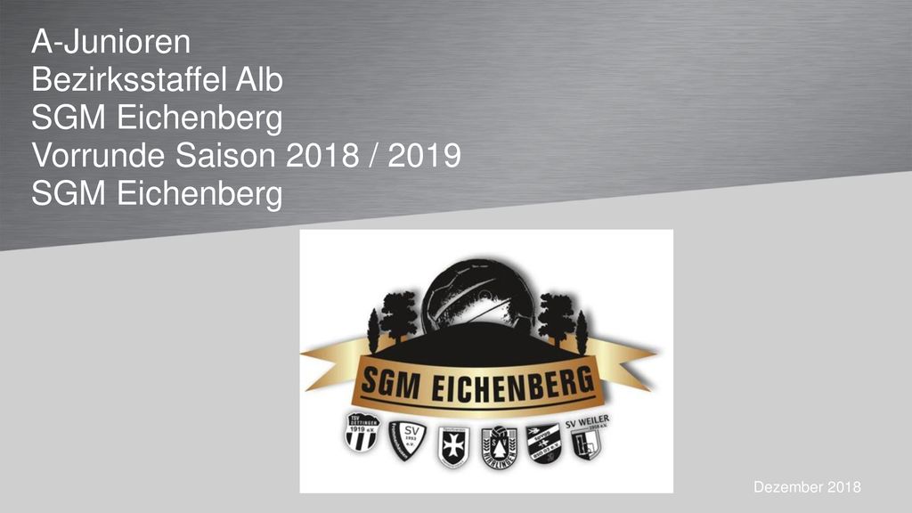 A-Junioren Bezirksstaffel Alb SGM Eichenberg Vorrunde Saison 2018 / 2019 SGM Eichenberg