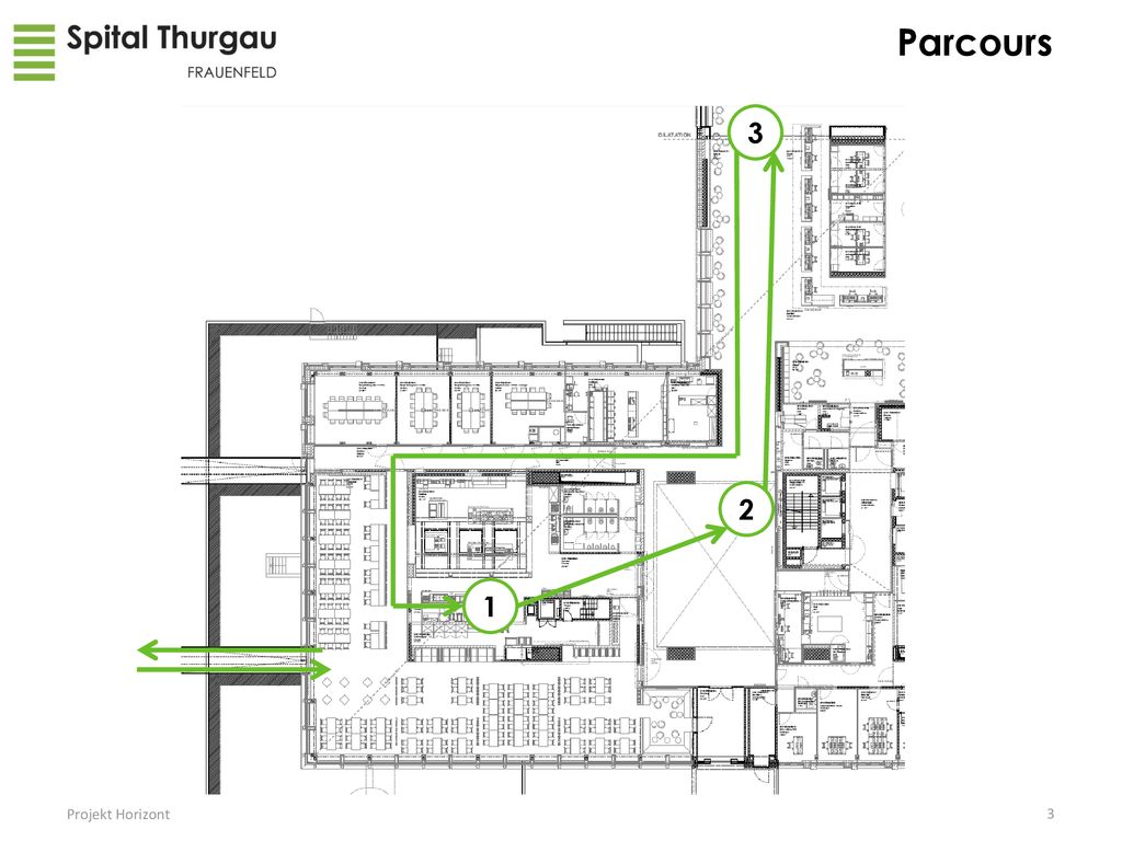 Parcours Mit dem Neubau Horizont werden viele Bereiche umstrukturiert oder erhalten neue Anforderungen.