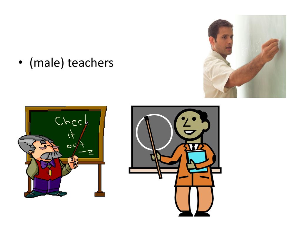 (male) teachers
