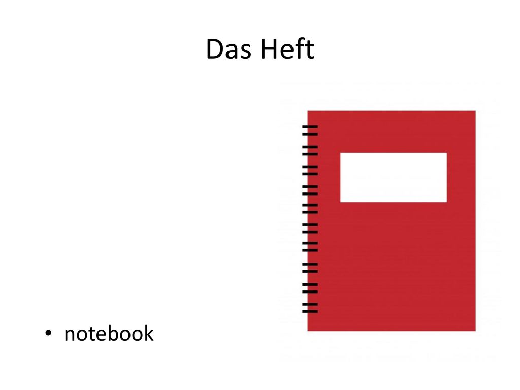 Das Heft notebook