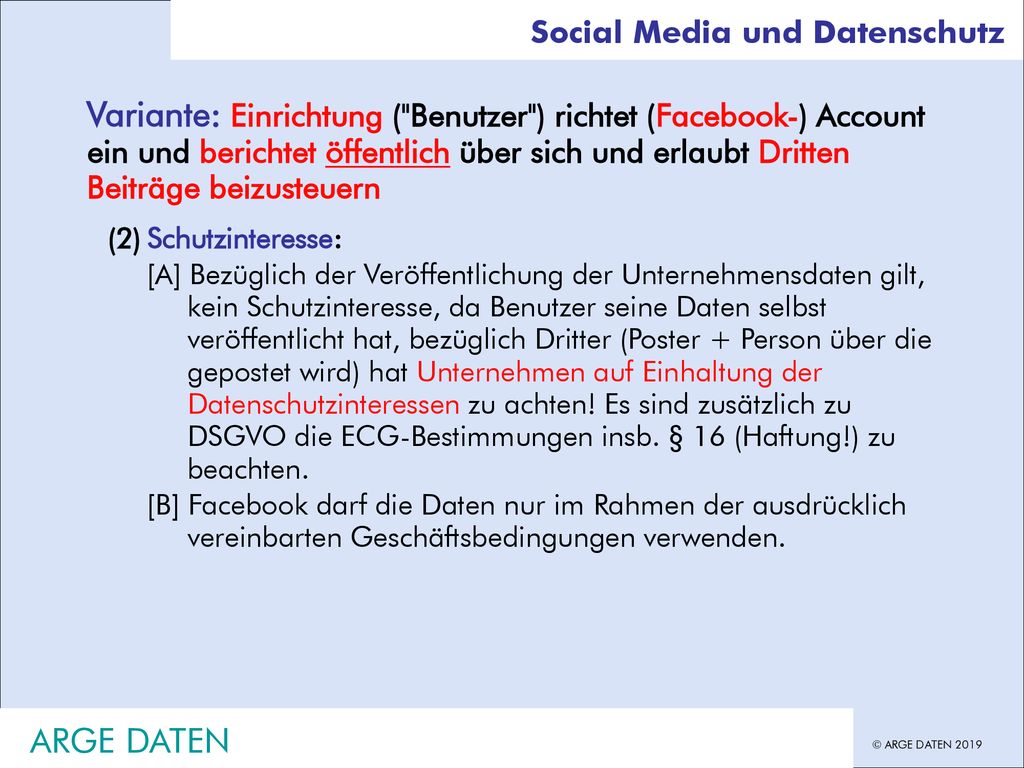 Inhouse Schulung Hans G. Zeger, Datenschutz Grundlagen. Social Media und Datenschutz.
