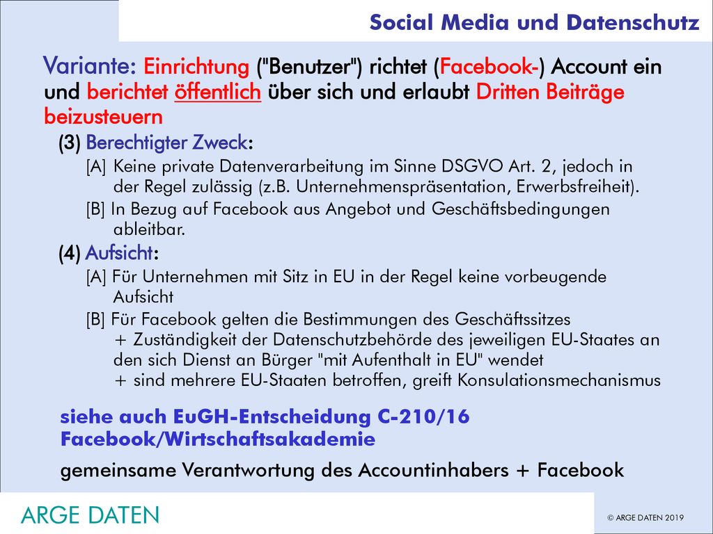 Inhouse Schulung Hans G. Zeger, Datenschutz Grundlagen. Social Media und Datenschutz.