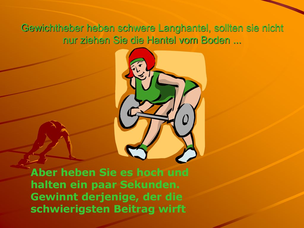 Gewichtheber heben schwere Langhantel, sollten sie nicht nur ziehen Sie die Hantel vom Boden ...