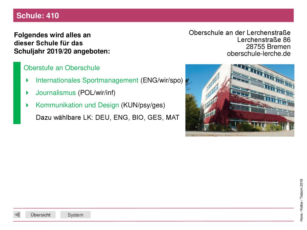 Schule: 410 Oberschule an der Lerchenstraße Lerchenstraße Bremen oberschule-lerche.de. Oberstufe an Oberschule.