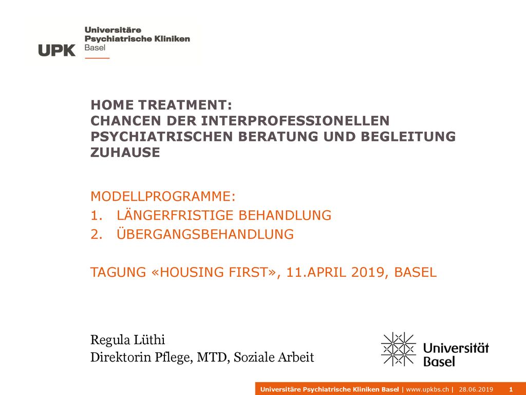 Home Treatment: Chancen der interprofessionellen psychiatrischen Beratung und Begleitung zuhause