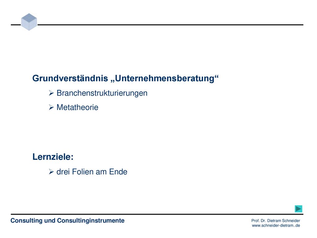 Grundverstandnis Unternehmensberatung Ppt Herunterladen