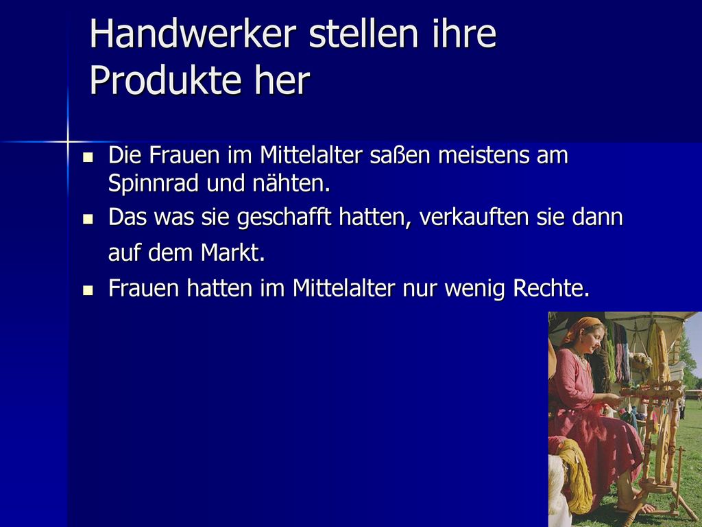 Handwerker stellen ihre Produkte her