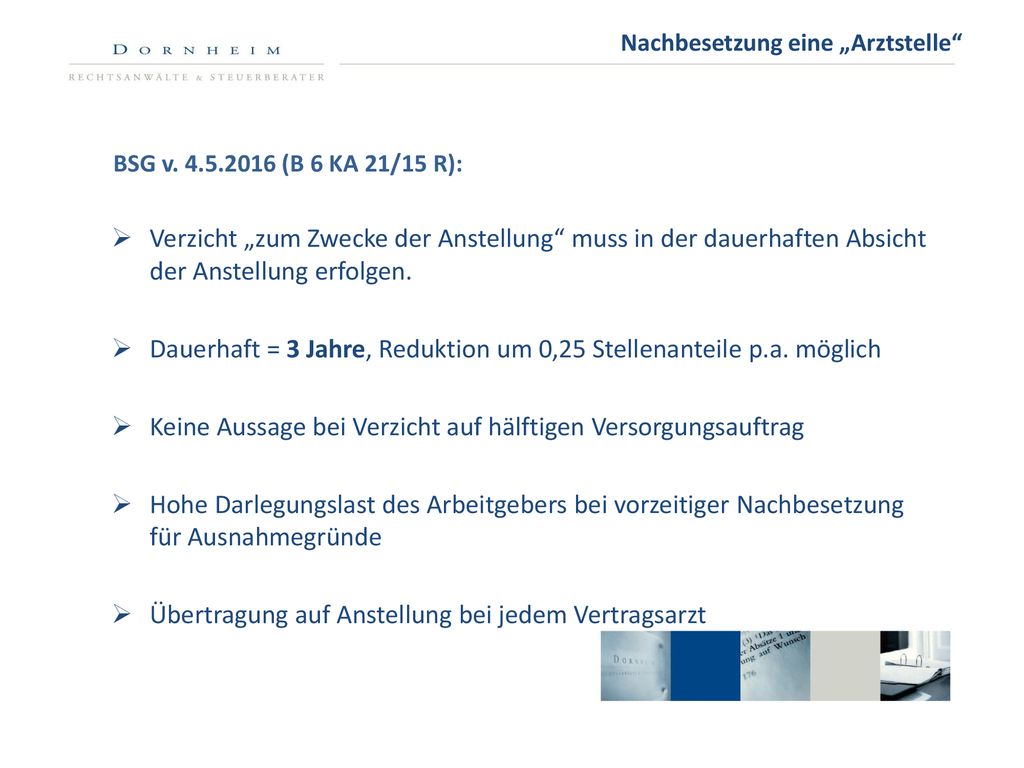 Dauerhaft = 3 Jahre, Reduktion um 0,25 Stellenanteile p.a. möglich